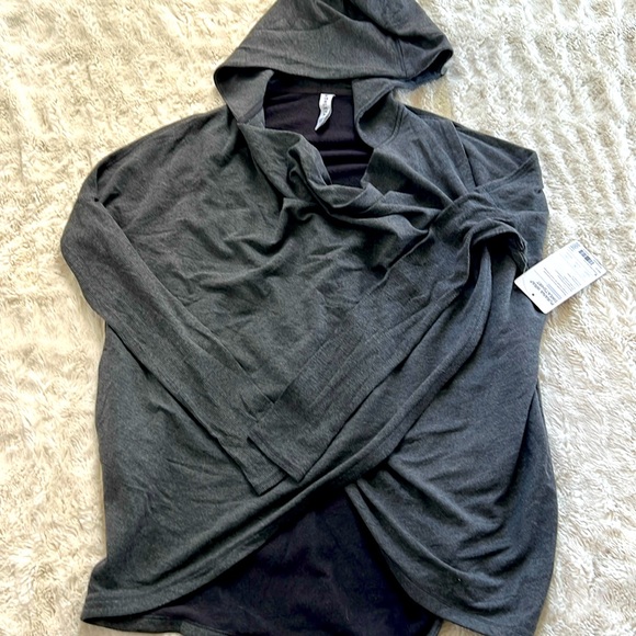 Athleta Tops - NWT Athleta Purana Wrap Sweatshirt Suxe S. Gray